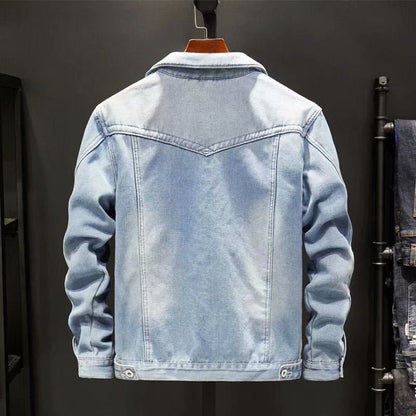 Winter Denim Cotton Jacket Men's Padded Thicker Plus Size Warm Jacket Top