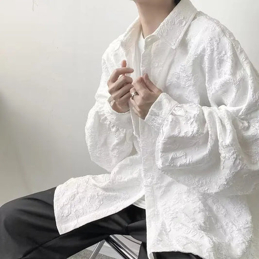 saferido Men Gentlemanly Mature Single Sleeve Renfined Pure Clean Tender Temperament Chic Proper Popular Students Japanese Style