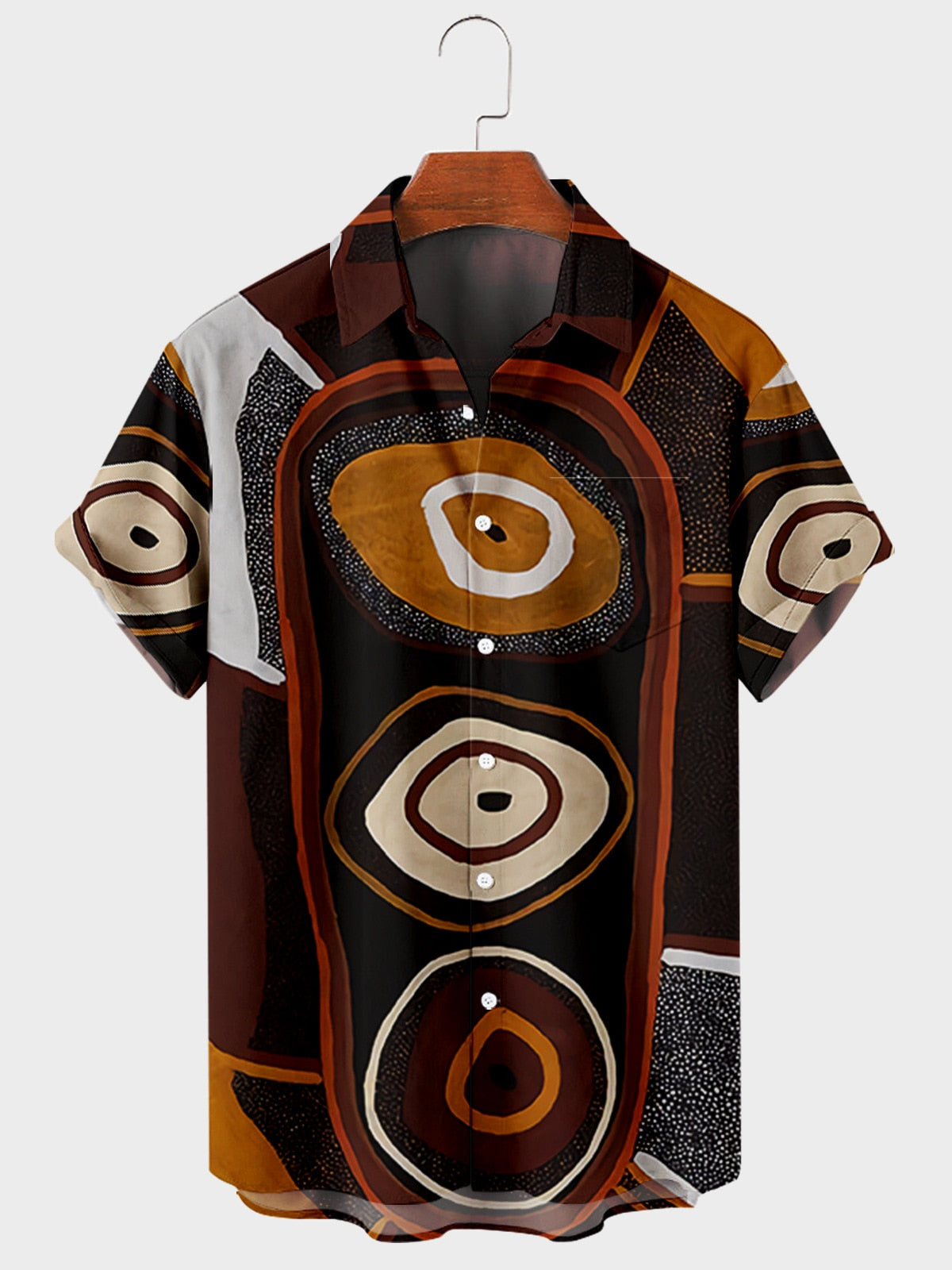 5XL Hawaiian Men's Shirt Colourful Striped Camisa Short Sleeve Shirts For Men Casual Top Oversized Tee Shirt Men Clothing