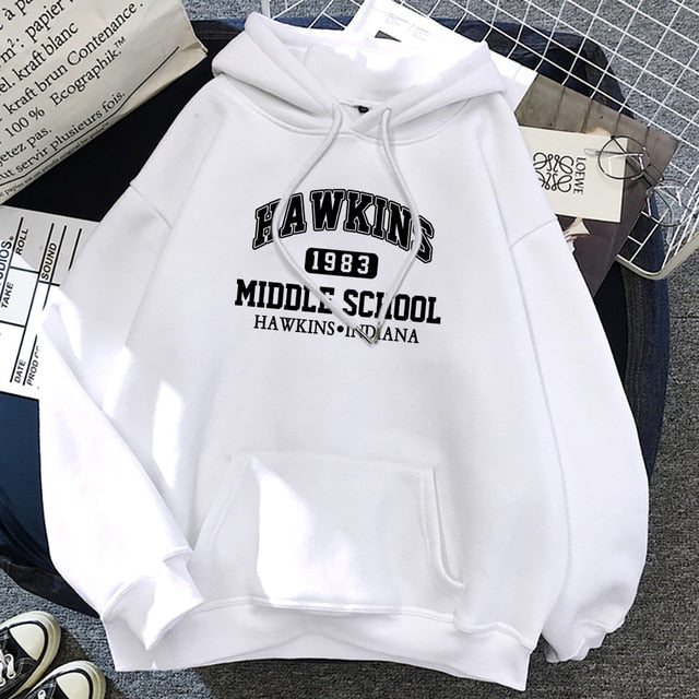 Men's And Women Long Sleeves Stranger Things 1983 Print Hoodie Men Harajuku Warm Hoody Fashion Casual Sweatshirt
