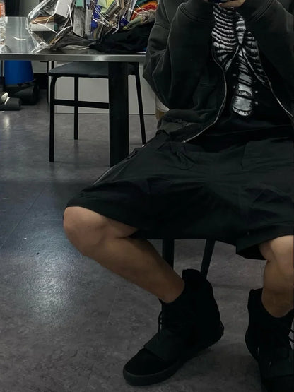 saferido Shorts For Man High Street Functional Cargo Summer Outer Wear Trendy Loose Sports Pants Niche Brand 2024 New Spring Summer