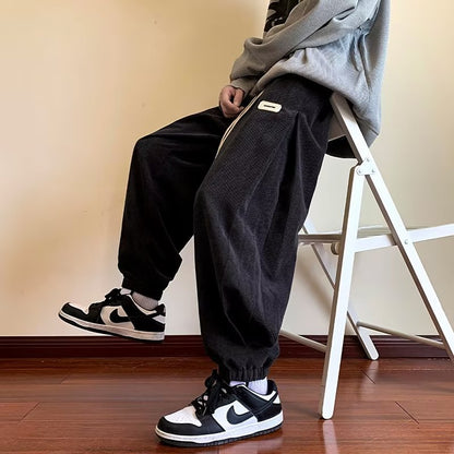 New Cotton Cargo Pants Loose Harem Pants Casual Ankle Length Casual Multi Pocket Baggy Pants Male Oversized Fashion Trousers