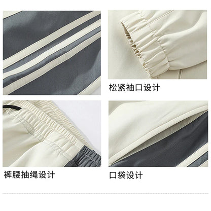 Sports suit men's spring and autumn new style casual teenager overalls suit men's plus  size handsome suit