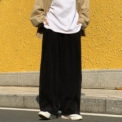 saferido New Baggy Striped Sweatpants For Men Straight-Leg Pants Fashion Hip Hop Streetwear Harajuku Trousers Casual Bottoms Male Clothes