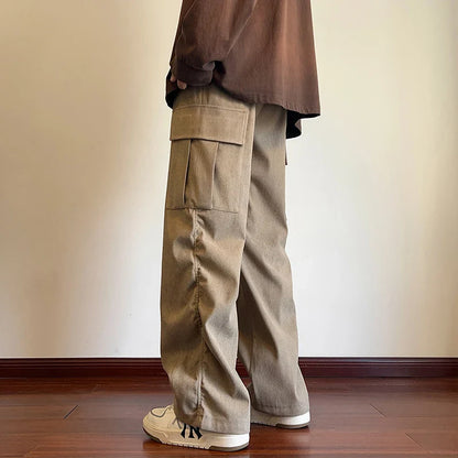 saferido Black Cargo Pants Men Hip Hop Pants Mens Autumn Harem Pant Streetwear Harajuku Jogger Sweatpant Cotton Trousers Male Pants