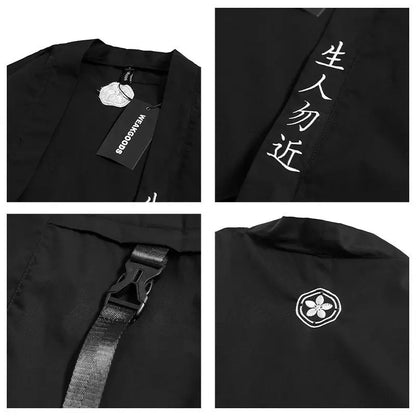 saferido Techwear T-shirt Punk Gothic Clothes Goth Clothes Summer Short Sleeve T-shirts Coat Japanese Style Streetwear Hip Hop