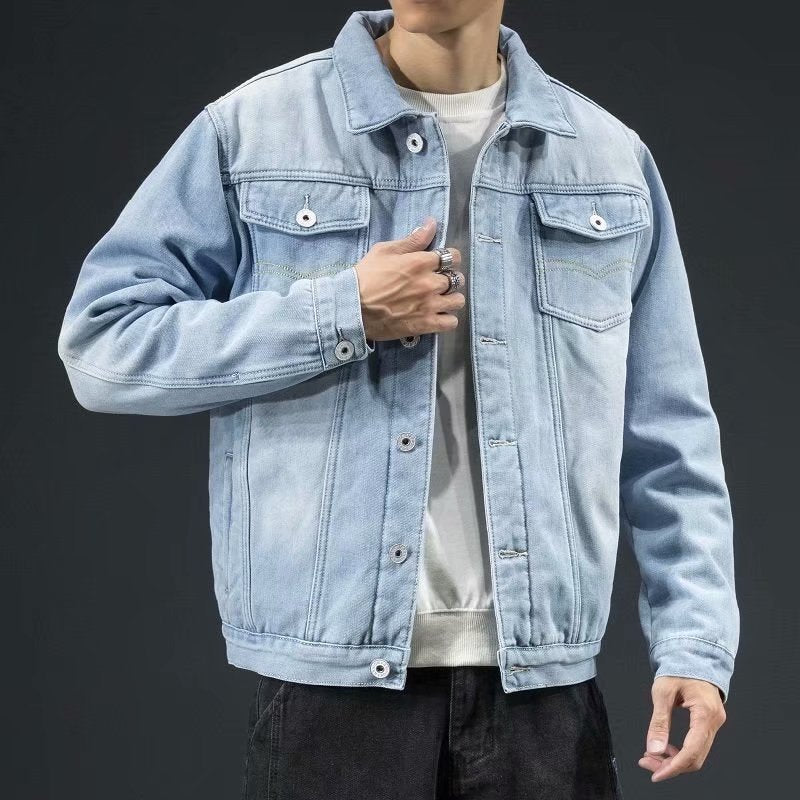 Winter Denim Cotton Jacket Men's Padded Thicker Plus Size Warm Jacket Top