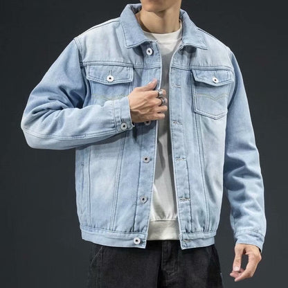 Winter Denim Cotton Jacket Men's Padded Thicker Plus Size Warm Jacket Top