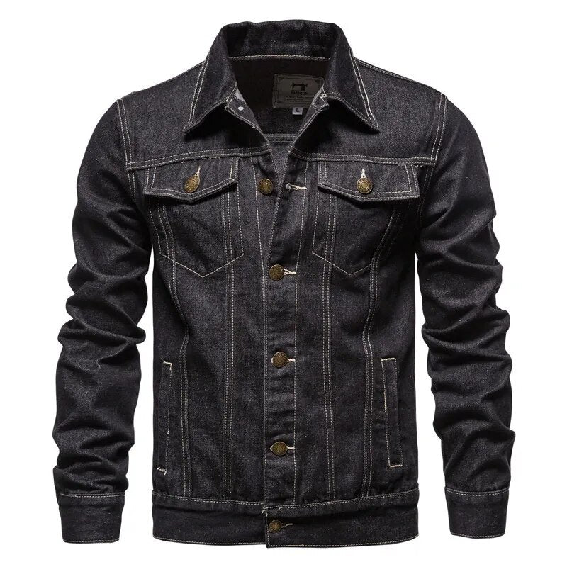 Spring And Autumn Fried Street Men's Denim Jacket Cotton Casual Slim Jacket Men's Jean Jacket Men's Clothing