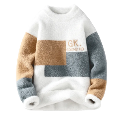 Sweaters men Winter Letter pattern thick sweater men Student youth sweaters autumn Men's wool pullovers full size S-3XL