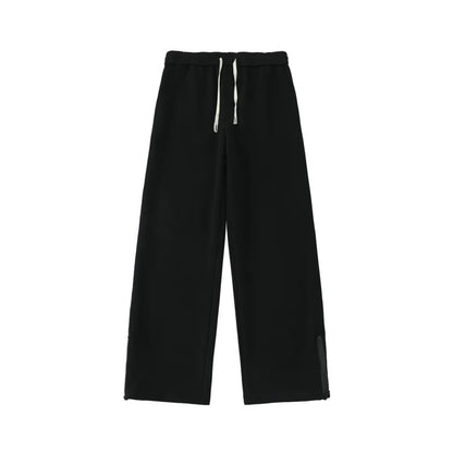 Grey Black Sweatpants Men Fashion Oversized Wide Leg Pants Men Streetwear Loose Straight Sports Pants Mens Joggers Trousers