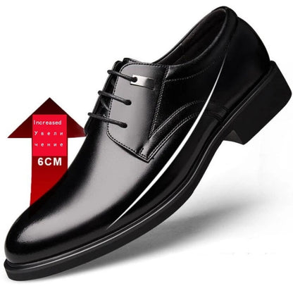 6CM Men Business Formal Shoe Man Lifted Heel Insert Invisible Arch Support Male Lift Oxford