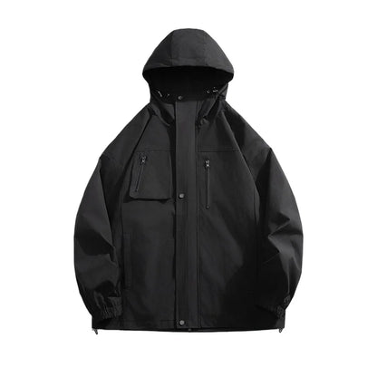 saferido Men's Korean Style Clothes Original Clothing Hooded Jackets Man Hoodie  Coats Models 2024 Outerwear Loose Fitting Spring