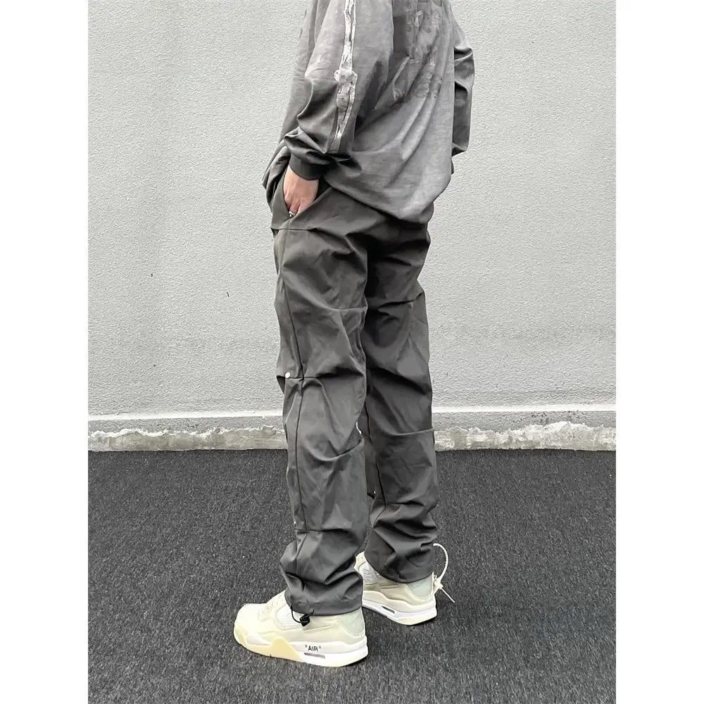 Baggy Cargo Pants Pant Trousers for Men Streetwear Y2k Techwear Man Wide Many Pockets Grey Black Fashion Tactical Jogger Tube