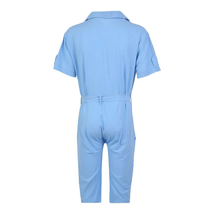 saferido Mens Sports Strap Casual Short-Sleeve Jumpsuit 2024 New Spring Summer Genderless Home Simple Solid Color Loose Jumpsuit Unisex