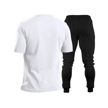 saferido  Spring/Summer New Foreign Trade Men's Wear Set Fashion Casual Sports Men's Two Piece Set