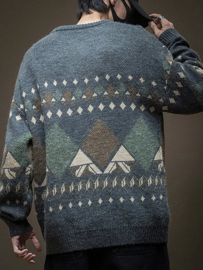 saferido Spring and Autumn New Men's Sweater Men's Autumn and Winter Extra Large Men's Fat Plus Youth Handsome Underlay Knitwear