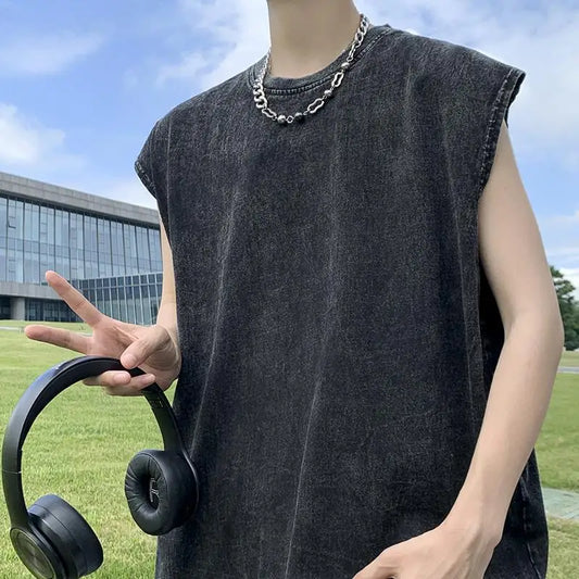 Men t shirts Batik Acid Washed T-shirts Men Short Sleeve Tees Streetwear Summer Man Oversized Tshirt Heavy Fabric Cotton Tops