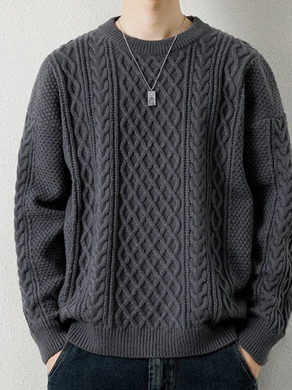 saferido Men's Knitted Vintage Sweater Argyle Black Pullovers Sweaters and Jumpers Green Autumn Winter Retro Streetwear Harajuku