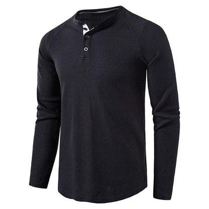 Long Sleeve T Shirt for Men Solid Spring Summer Casual Mens T-shirt Breathable Male Tops Fashion Clothes Men's T-shirts