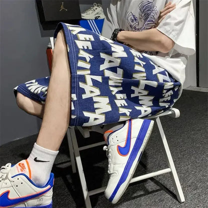 saferido Straight Thin Wide Baggy Men's Casual Pants Hippie Loose Summer Hip Hop Male Trousers Spandex Sale High Quality Harajuku Fashion