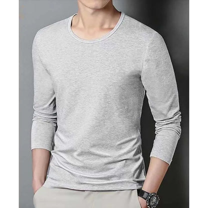 saferido Fashion O-Neck Solid Color Casual T-Shirts Mens Clothing 2024 Spring Summer New Loose Korean Pullovers Tops All-match Tee Shirt