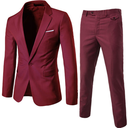 Men Blazers 3 Pieces Sets Business 2 Suits Vest Pants Blue Coats Wedding Formal Elegant Jackets Korean Luxury Free Shipping