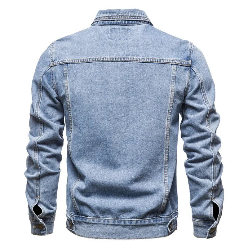 Spring And Autumn Fried Street Men's Denim Jacket Cotton Casual Slim Jacket Men's Jean Jacket Men's Clothing