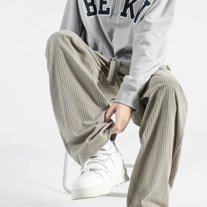 saferido  Y2k Harajuku Corduroy Baggy Sweatpants Harem Pants Men Korean Fashions Wide Leg Pants Japanese Streetwear Joggers Pants