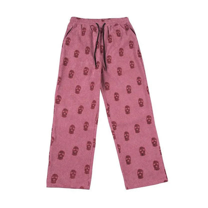 saferido Baggy Corduroy Men Wide Pants Spring Fashion Design Print Trousers Hiphop Straight Sweatpants Oversized Bottoms Man Y2k Clothes