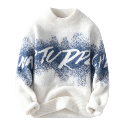 Sweaters men autumn new style mens Letter pattern warm sweater men youth style sweaters spring Men's wool pullovers M-3XL