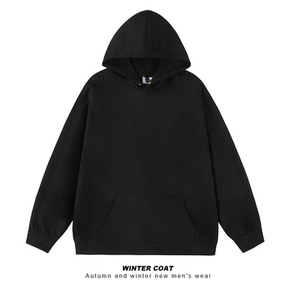 saferido Fall Men Sweatshirts Japanese Streetwear Vintage Trend Unisex Couple Loose Harajuku Casual Fleece Hoodies Coat