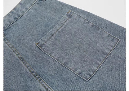 Streetwear Hip Hop Low Rise Baggy Jeans For Men Korean Y2k Fashion Trousers Cross Denim Pants Women Cargo Pants Punk Clothes