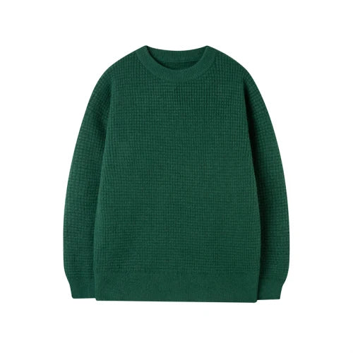 saferido Men's American Sweater Autumn Winter Thick Needle Sweater Round Neck Pullover Loose Casual Oversize Sweater Mens Clothing 4XL