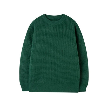 saferido Men's American Sweater Autumn Winter Thick Needle Sweater Round Neck Pullover Loose Casual Oversize Sweater Mens Clothing 4XL