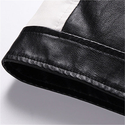 Mens Leather Jackets Casual High Quality Classic Motorcycle Bike Jacket Men Plus Thick Coats Spring/ Autumn chaqueta hombre