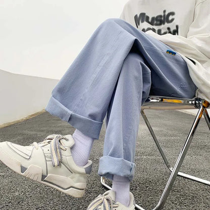 saferido Men Japanese Streetwear 6 Colors Solid Sweatpants Man Black Joggers Pants Male Korean Hip Hop Harajuku Track Pants