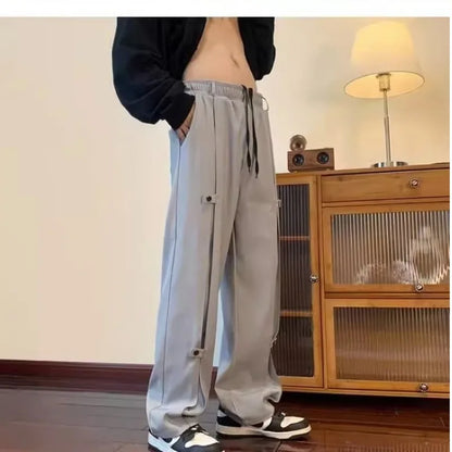 saferido Techwear Casual Pants Men Designed Cool High Street Water-proof Teens Couples Harajuku Streetwear Y2k Trousers Cargo Style Ins