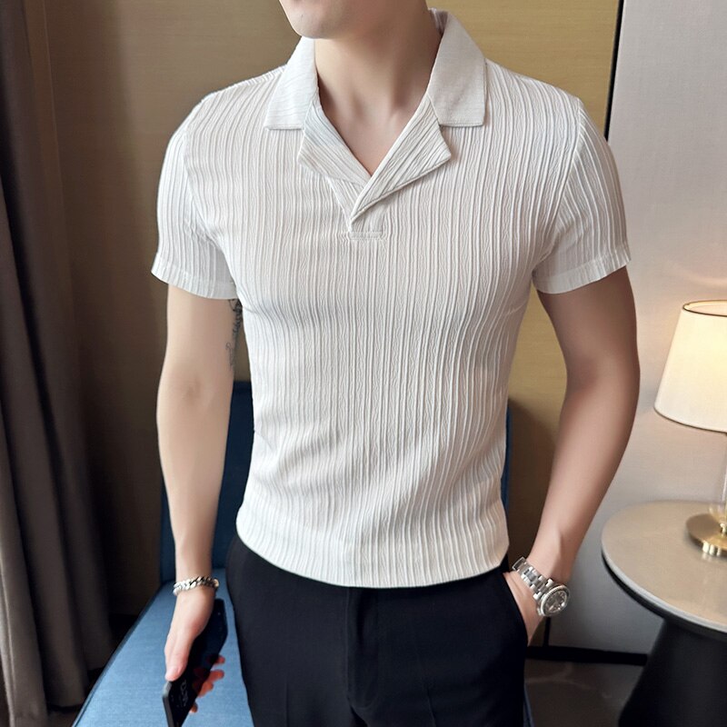 Brand Clothing Men's Summer Casual Short-sleeved Polo Shirt/Male Slim Fit Fashion High Quality Lapel Polo Shirts S-4XL