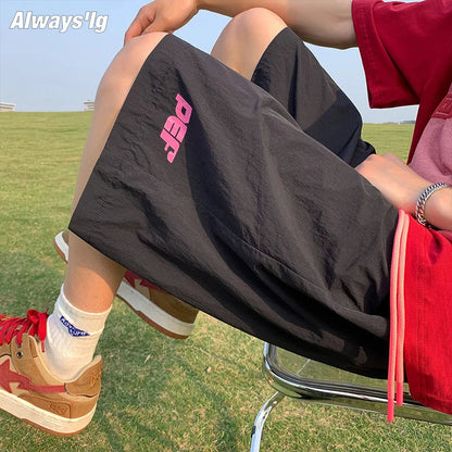 saferido Summer Quick Dry Men's Pants Summer Men Short Bermuda Masculina Mesh Oversized Board Shorts Male Brand Sweatpant