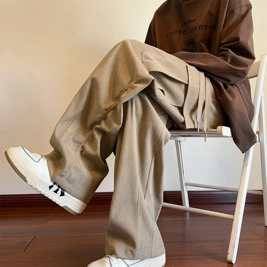 saferido Black Cargo Pants Men Hip Hop Pants Mens Autumn Harem Pant Streetwear Harajuku Jogger Sweatpant Cotton Trousers Male Pants