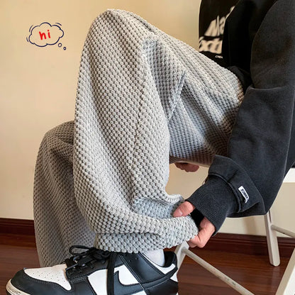 Men's Casual Wied Leg Pants Oversized Streetwear Pants Men Clothing Korean Fashion Mens Pants Joggers 5XL New Arrivals