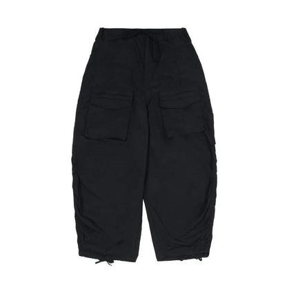 saferido Parachute Cargo Pants Men Oversize Cargo Trousers Male Y2K Sweatpants Men High Waist Japanese Streetwear Hip Hop