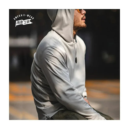 saferido Men Hoodies Print Spring Autum Fashion Sports Streetwear Male Sudaderas Quick Dry Adult Fashion Tops For Young Men