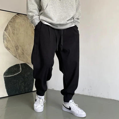 saferido Japanese Streetwear Hip Hop Sweatpants American Casual Oversize Jogging Pants Harajuku Sport Joggers Harem Trousers Men Clothing