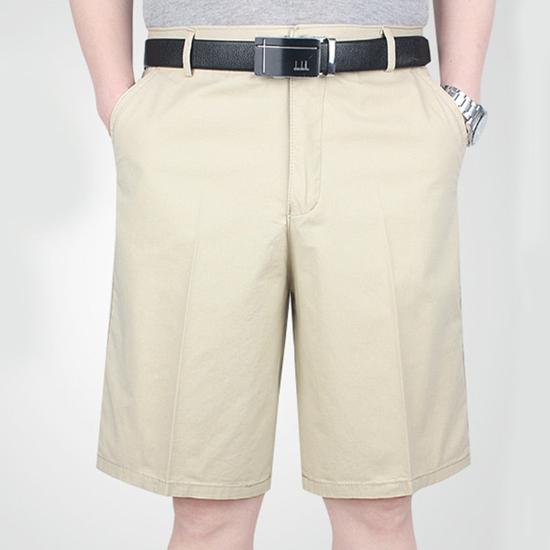 100% Cotton Shorts Men New Summer Knee Length Boardshorts Classic Brand Comfortable Clothing Shorts Male Short  Sofr Trousers