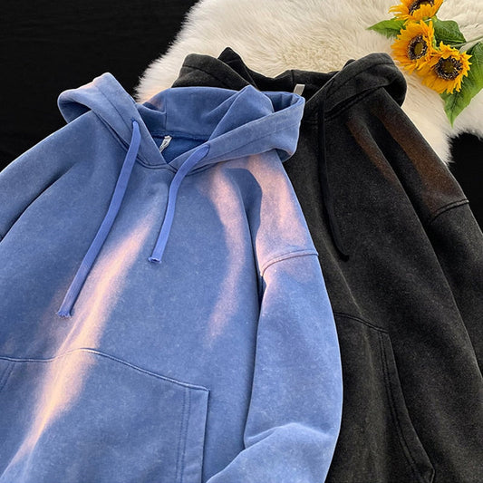 Legible Spring Autumn Casual Hoodies Men Solid Hooded Hoodies Male Loose Sweatshirts Pullovers Man