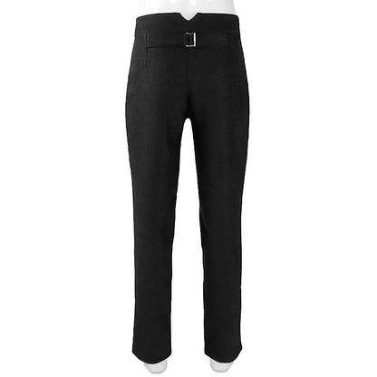 Men's Gothic Vampire Cosplay Costume Trousers Vintage Steampunk Dark Jacquard Victorian Trousers Party Halloween Costumes Homme