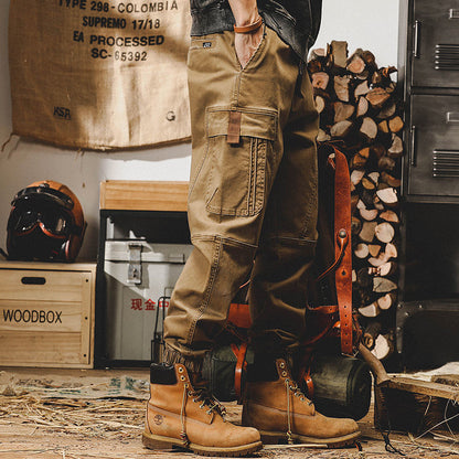 Cargo Pants Men Black Cargo Trousers Male Vintage Japanese Streetwear Hip Hop Pockets Casual Safari Style Loose