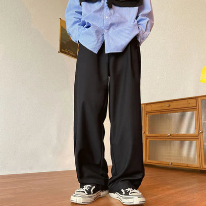 saferido Men's High-quality Vintage Casual Pants Loose Black/khaki Color Oversized Trousers Fashion Trend Suit Pants Big Size M-5XL